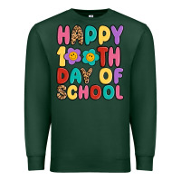Sports Green happy 100 th day of school Premium Sweatshirt - MaliasSmallBusiness