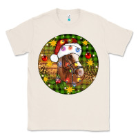 Natural Christmas horse Classic Tee - Artiststas