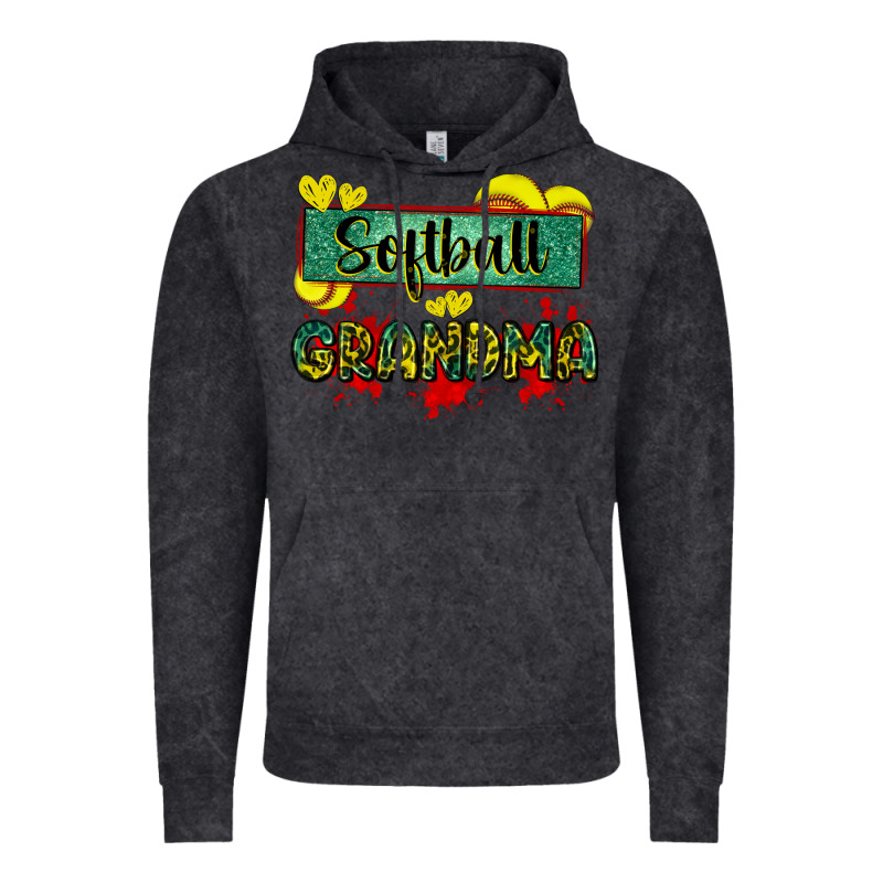 Softball Grandma With Leopard Vintage Hoodie by Zillion Design Studio | Teevron