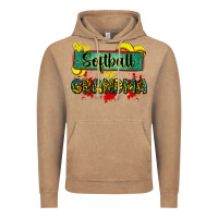 Vintage Coffee softball grandma with leopard Vintage Hoodie - Zillion Design Studio