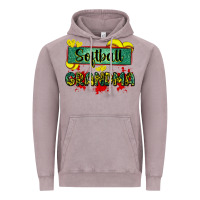 Vintage Zinc softball grandma with leopard Vintage Hoodie - Zillion Design Studio
