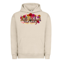 Pigment French Oak Abuela Our Lady Urban Hoodie - texasbilliewilder