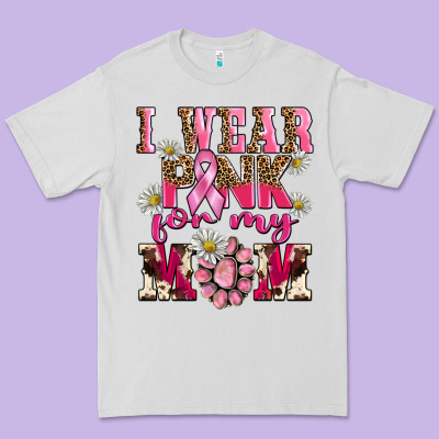 I Wear Pink For My Mom Premium Tee Designed By Barkaloodesign