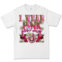 White i wear pink for my mom Premium Tee - BarkalooDesign