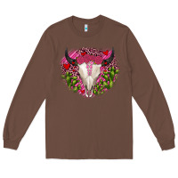 Chestnut bull skull cactus valentines Long Sleeve Tee - JahusDesignShop