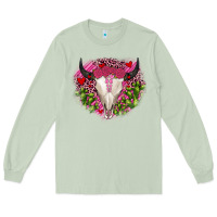 Matcha bull skull cactus valentines Long Sleeve Tee - JahusDesignShop