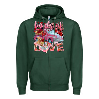 Sports Green loads of love valentines day truck Zipper Hoodie - NancyCooperArtShop