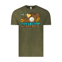 Vintage Olive my heart is on that court Vintage Tee - HRA Design Shop