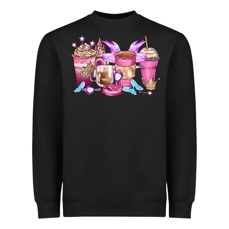 Princess Coffee Cups Heavyweight Sweatshirt by Zillion Design Studio | Teevron