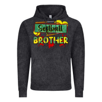Vintage Black softball brother Vintage Hoodie - Zillion Design Studio