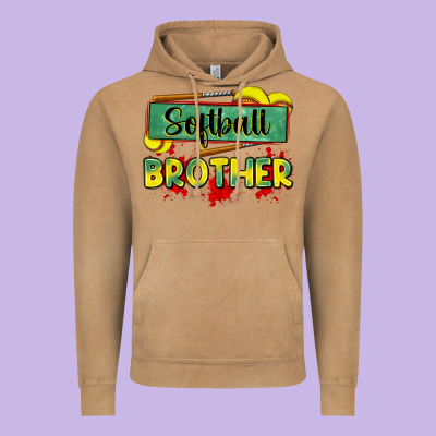 Softball Brother Vintage Hoodie Designed By Zillion Design Studio
