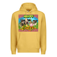 Antique Gold Happy Easter Farm Animals 20oz skinny Premium Hoodie - LillyAllenDesigns