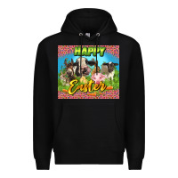 Black Happy Easter Farm Animals 20oz skinny Premium Hoodie - LillyAllenDesigns