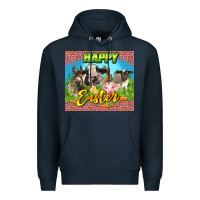 Navy Happy Easter Farm Animals 20oz skinny Premium Hoodie - LillyAllenDesigns