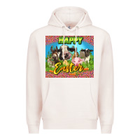 Pale Pink Happy Easter Farm Animals 20oz skinny Premium Hoodie - LillyAllenDesigns