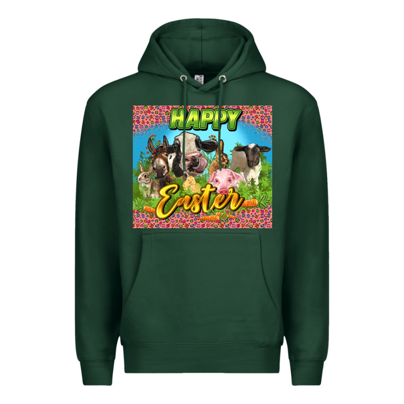 Happy Easter Farm Animals 20oz Skinny Premium Hoodie by LillyAllenDesigns | Teevron
