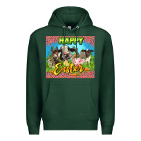 Sports Green Happy Easter Farm Animals 20oz skinny Premium Hoodie - LillyAllenDesigns