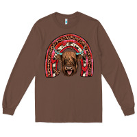 Chestnut valentines highland cow rainbow Long Sleeve Tee - JahusDesignShop