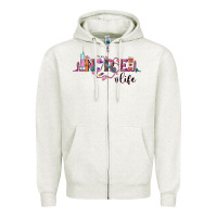 Oatmeal Heather nurse life Zipper Hoodie - BarkalooDesign