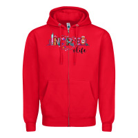 Red nurse life Zipper Hoodie - BarkalooDesign
