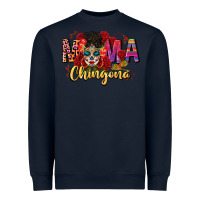 Navy mama chingona Heavyweight Sweatshirt - CTS Tumbler Store