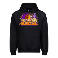 Black Basketball gnomes Urban Hoodie - NancyCooperArtShop