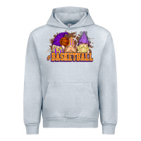 Heather Grey Basketball gnomes Urban Hoodie - NancyCooperArtShop