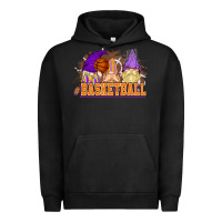 Pigment Black Basketball gnomes Urban Hoodie - NancyCooperArtShop