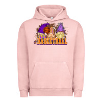 Pigment Salmon Basketball gnomes Urban Hoodie - NancyCooperArtShop