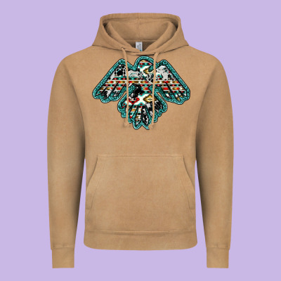 Western Thunderbird Vintage Hoodie Designed By Ranaportraitstore
