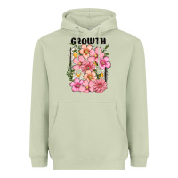 Matcha growth flower Heavyweight Hoodie - MaliasSmallBusiness