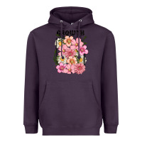 Plum growth flower Heavyweight Hoodie - MaliasSmallBusiness