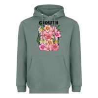 Sage growth flower Heavyweight Hoodie - MaliasSmallBusiness