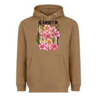 Toasted Coconut growth flower Heavyweight Hoodie - MaliasSmallBusiness