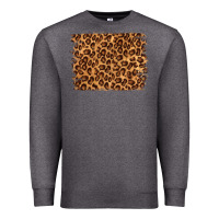Charcoal Heather leopard background Premium Sweatshirt - NancyCooperArtShop