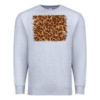 Heather Grey leopard background Premium Sweatshirt - NancyCooperArtShop