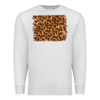 Oatmeal Heather leopard background Premium Sweatshirt - NancyCooperArtShop