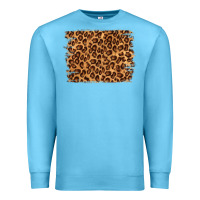 Ocean Blue leopard background Premium Sweatshirt - NancyCooperArtShop