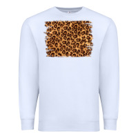 White leopard background Premium Sweatshirt - NancyCooperArtShop