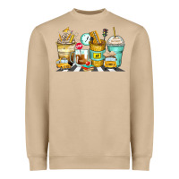 Mushroom school bus coffee cups Heavyweight Sweatshirt - Zillion Design Studio