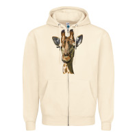 Sandshell giraffe head Zipper Hoodie - LillyAllenDesigns