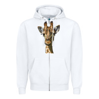 White giraffe head Zipper Hoodie - LillyAllenDesigns