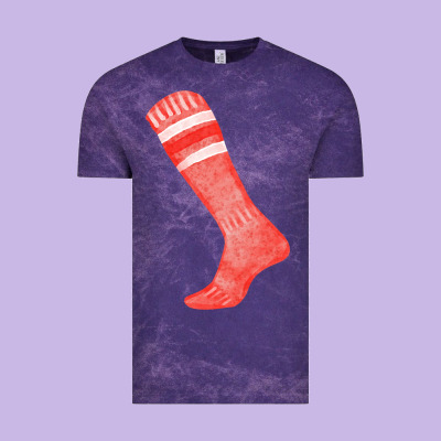 Red Sock Fa Element 2 Vintage Tee Designed By Fadigitalartstudio