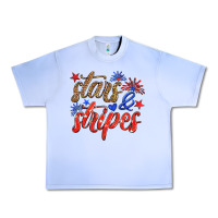Grape Ice stars and stripes Urban Heavy Tee - HRA Design Shop