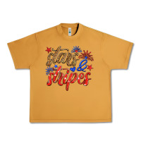 Peanut Butter stars and stripes Urban Heavy Tee - HRA Design Shop