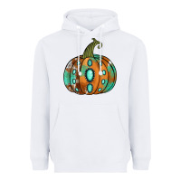White Western cowhide turquoise pumpkin Heavyweight Hoodie - NancyCooperArtShop