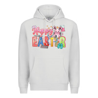 Dove Grey Happy Easter Nurse Premium Hoodie - LillyAllenDesigns