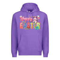 Purple Happy Easter Nurse Premium Hoodie - LillyAllenDesigns