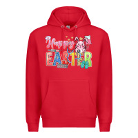 Red Happy Easter Nurse Premium Hoodie - LillyAllenDesigns