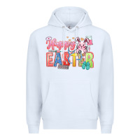 White Happy Easter Nurse Premium Hoodie - LillyAllenDesigns